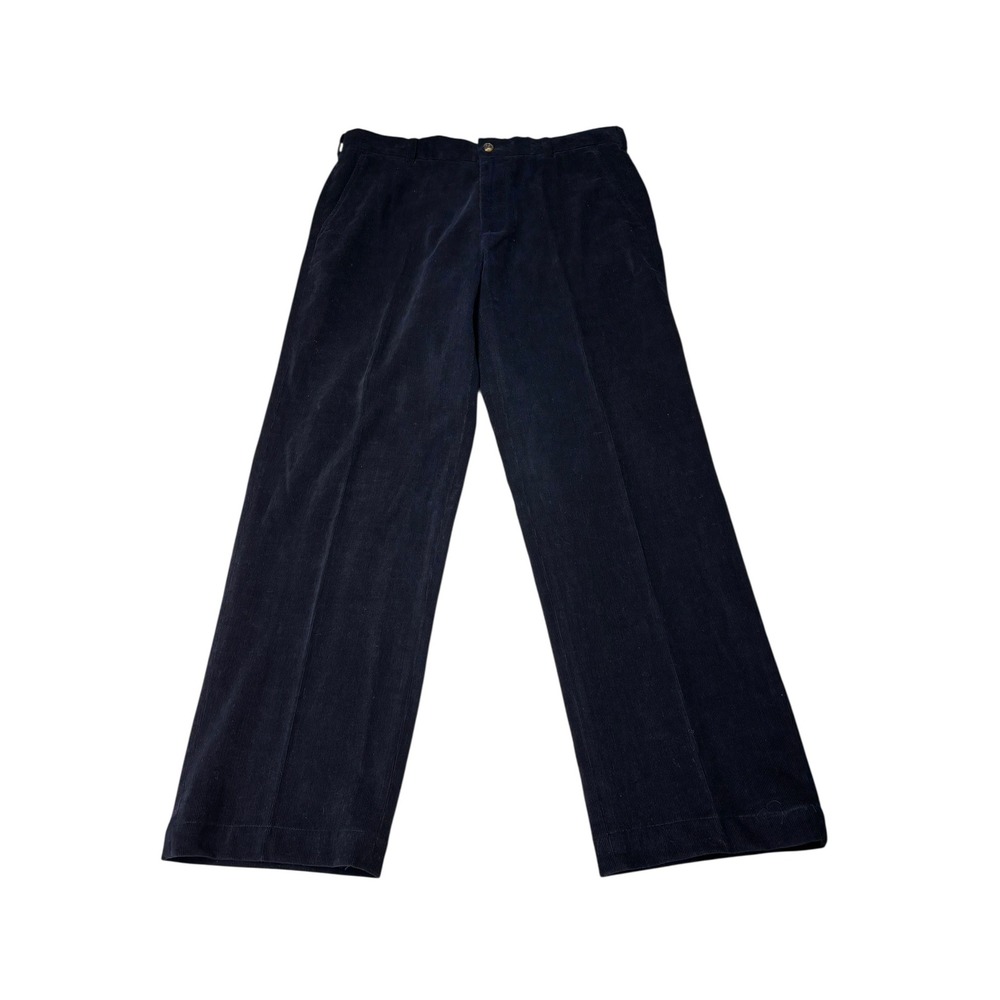 Brooks Brothers Country Club Mens Black Corduroy Pants 35x30 100%‎ Cotton